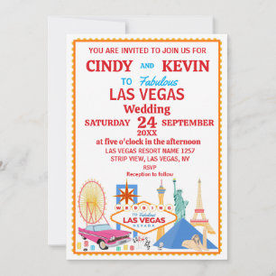 Convite Casamento Personalizado em Las Vegas