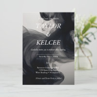 Casamento PERSONALIZÁVEL de Fumaça Negra