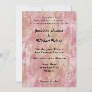 Convite Casamento Pêssego Rosa