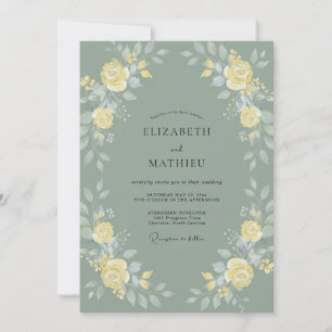Convite Casamento Pétala Ardósia Champanhe Dourado