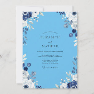 Convite Casamento Pétala Branca Azur