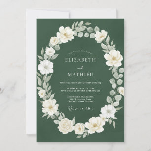 Convite Casamento Pétala Branca Floresta