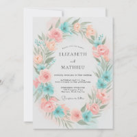 Casamento Pétala Coral Aqua