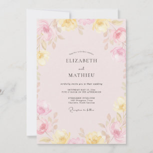 Convite Casamento Pétala de Borboleta Rosa