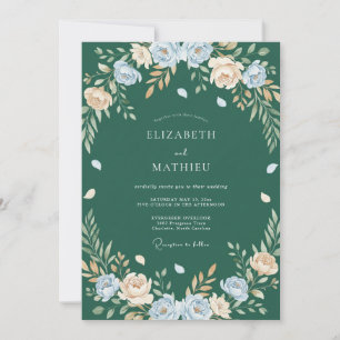 Convite Casamento Pétala de Centáurea Florestal
