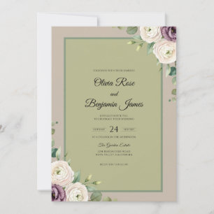 Convite Casamento Pétala de Lavanda Salvia