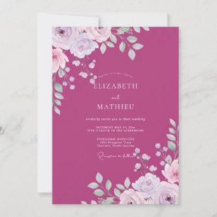 Convite Casamento Pétala Lavanda Fruta
