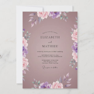 Convite Casamento Pétala Lavanda Malva