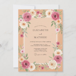 Convite Casamento Pétala Malva Damasco