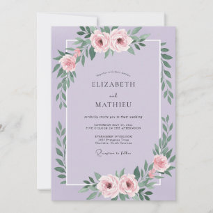 Convite Casamento Pétala Rosa Orquídea