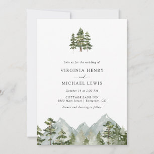 Convite Casamento Pine Tree Mountain