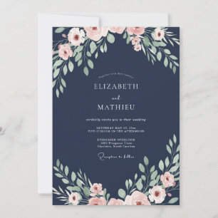 Convite Casamento Pintado à Mão Branco