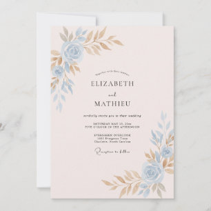 Convite Casamento Pintado com Champanhe Rosado
