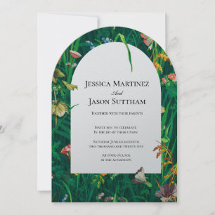 Convite Casamento Pintado de Arca de Flor Selvagem