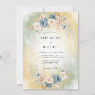 Convite Casamento Pintado em Aço Apricot
