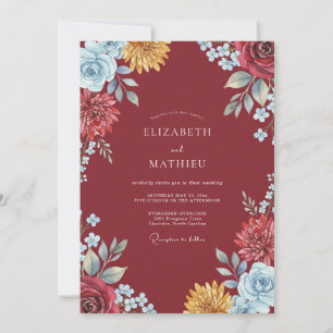 Convite Casamento Pintado em Dourado e Marrom