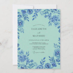 Convite Casamento Pintado Vinha Aqua