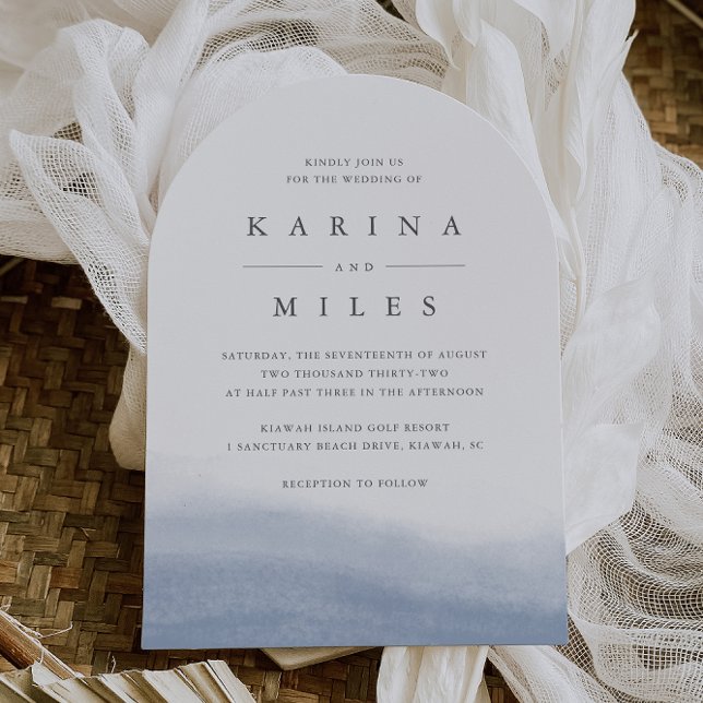 Convite Casamento Por Aquarela Costeira Do Bei (Criador carregado)