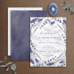 Convite Casamento por Aquarela do Mármaco de Frame Botânic<br><div class="desc">Crie o convite perfeito para o casamento com este belo design de aquarela com uma lavanda e um design de quadro oval verde, com tipografia de escrita manuscrita, uma textura de cor d'água profunda da lavanda ao contrário, e um fundo de mármore faux carrera. Muito obrigado por apoiar a nossa...</div>