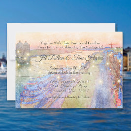 Convite Casamento por Aquarela do Rio Savannah Sunset