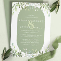 Casamento por Aquarela Moderna Eucalyptus Greenery