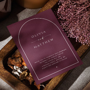 Convite Casamento por Arca da Borgonha Escura   Foto Elega