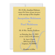 Casamento por Monograma Amarelo Amarelo sunset