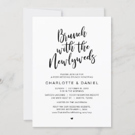 Convite Casamento poste, Brunch com os recém-casados, Elop