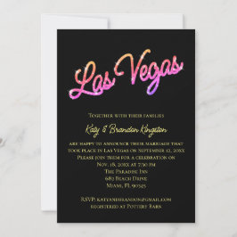 Convite Casamento Poste Colorido Las Vegas Sparkles