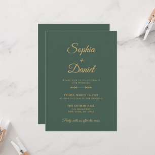 Convite Casamento Premium Minimalista em Verde Sage
