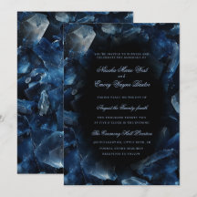 Casamento Preto Cristais de Bruxa Boho Azul Escuro