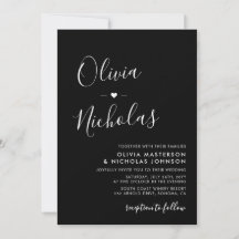 Casamento Preto do Código QR do Monograma de Calig