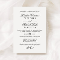 Casamento Preto e Branco com Fonte de Rascunho Clá