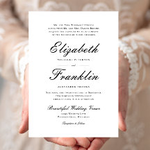 Casamento Preto e Branco com Letra Ornada Formal