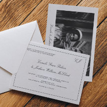 Casamento Preto e Branco de Dinheiro Antigo