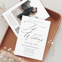 Casamento Preto e Branco Elegante e Simples