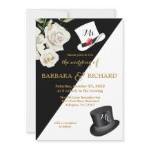 Casamento Preto e Branco Floral