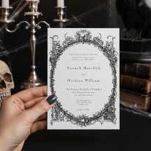 Casamento Preto Elegante Vintage Gótico Toile