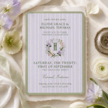 Casamento Primavera com Crista Floral de Faixa Lav