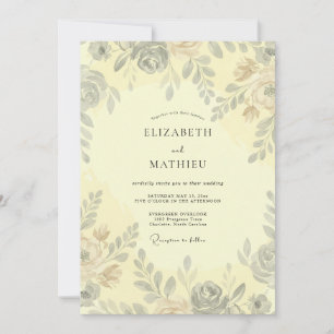 Convite Casamento Primrose Painted Leaf