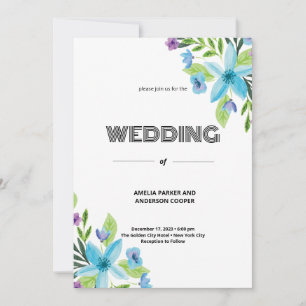 Convite Casamento Pure Love Blossoms