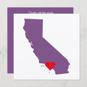 Convite Casamento Purple California