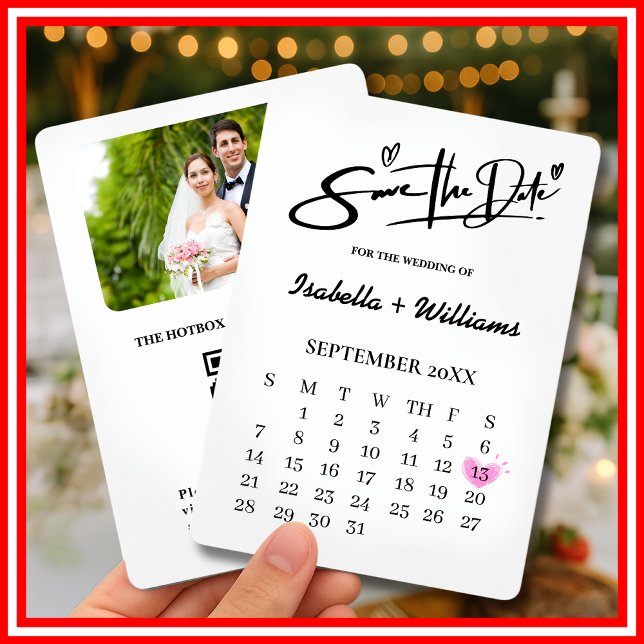 Convite Casamento QR Moderno Elegante Simples Preto e Bran (Criador carregado)