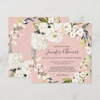 Casamento Quadrado Cinzento-Rosa Blush Branco Neut
