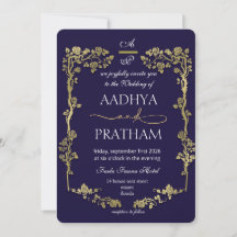 Casamento Quadro Floral Ouro Luxo