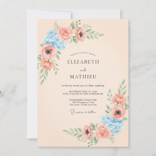 Convite Casamento Ranunculus Eucalipto Centáurea Damasco