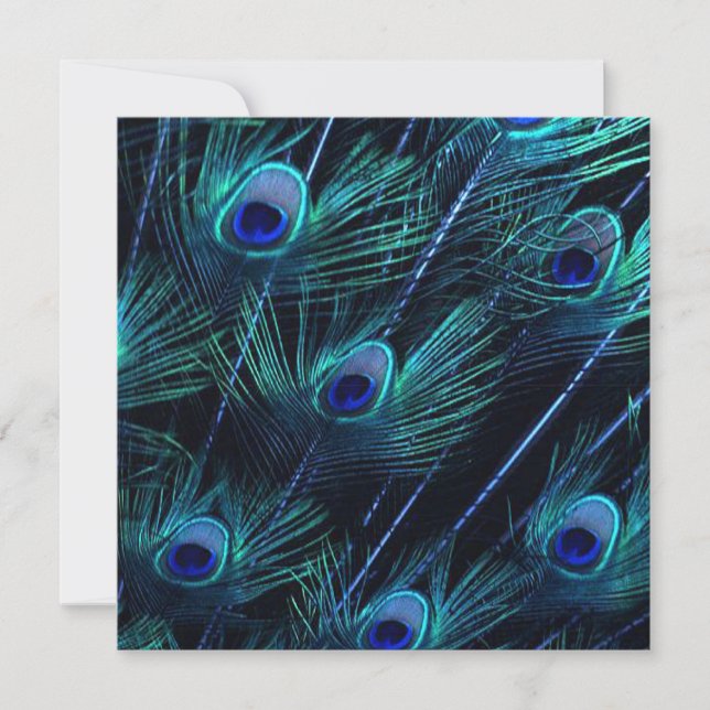 Convite Casamento Real de Peacock Indiano Real de Prata Az (Frente)