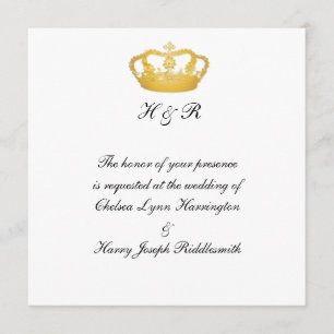 Convite Casamento Real II -  Ouro