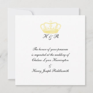 Convite Casamento Real - Ouro