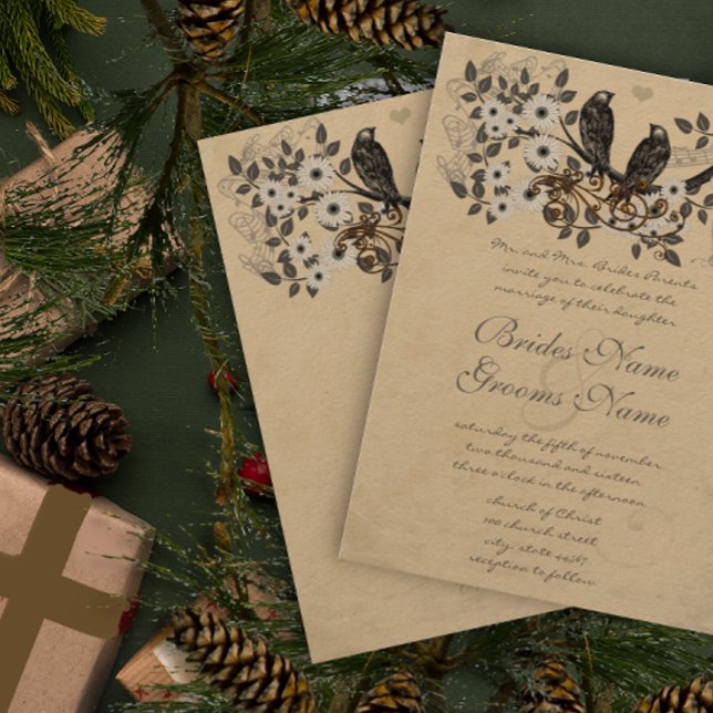 Convite Casamento Religioso Cristão Vintage Rústico de Pás (Criador carregado)